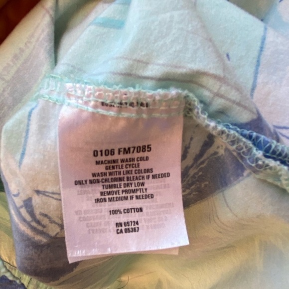 Columbia Mens XL Blue Swordfish Boat Fishing Short Sleeve Button Down Shirt - Picture 6 of 9